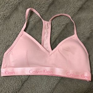 Calvin Klein Blush Pink Sports Bra